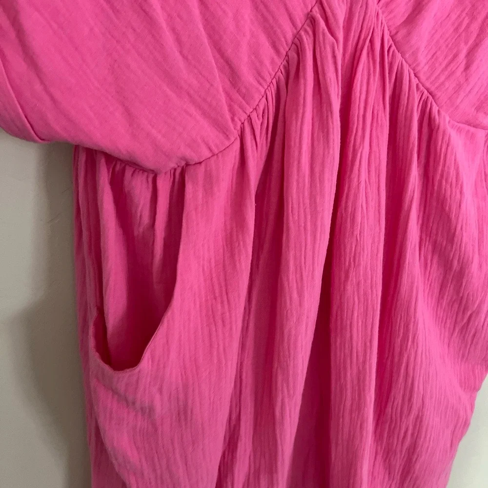 NWT Day+Moon Dress Babydoll Pink Oversized Medium - Picture 2 of 9